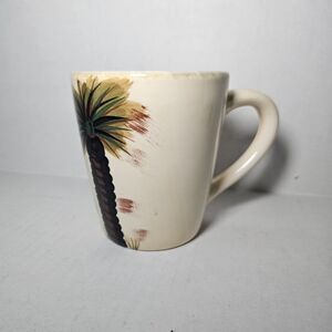 Tropical Sandy Palm Tree Mug Hand Painted Tabletops Gallery